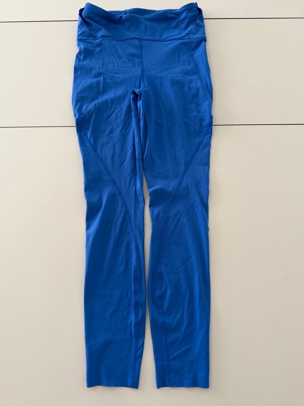 Lululemon Bright Blue High-Waist Workout Leggings Size 4